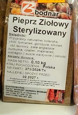 Pieprz ziołowy sterylizowany / Sterilisierter Kräuterpfeffer 100 g