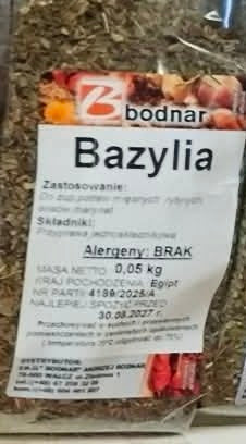 Bazylia suszona / Getrocknetes Basilikum 50 g